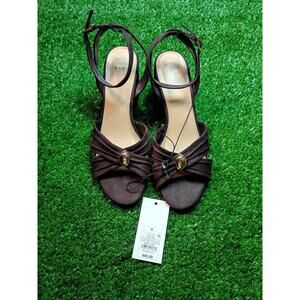 A New Day Bibi Strappy Peep Toe Heels - NWT Size 8